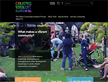 Tablet Screenshot of creatingvibrantcommunities.org